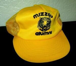 True Vintage 80's MIZZOU Alumni Mesh Trucker Snapback Hat Adult Size